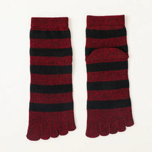 Load image into Gallery viewer, 5 Pairs of Sriped Toe Socks