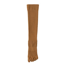 Load image into Gallery viewer, Tan knee high toe sock