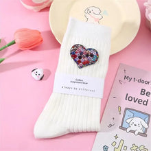 Load image into Gallery viewer, Beaded Valentines Socks