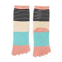 Load image into Gallery viewer, 5 Pairs of Colourful Toe Socks