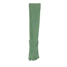 Load image into Gallery viewer, Green knee high toe sock