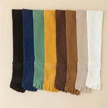 Load image into Gallery viewer, Many pairs of knee-high socks with visible toe separation,