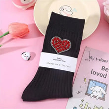 Load image into Gallery viewer, Beaded Valentines Socks