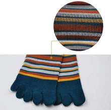Load image into Gallery viewer, 5 Pairs of Stiped Toes Socks
