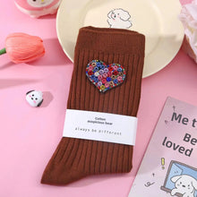 Load image into Gallery viewer, Beaded Valentines Socks
