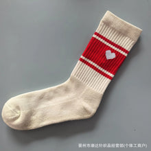 Load image into Gallery viewer, Embroidered Heart Socks
