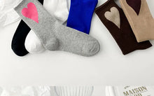 Load image into Gallery viewer, Valentines Ribbed Socks
