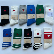 Load image into Gallery viewer, Embroidered Heart Socks
