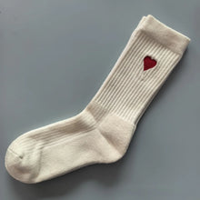 Load image into Gallery viewer, Embroidered Heart Socks
