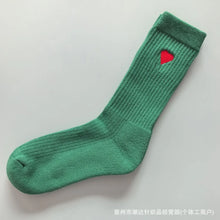 Load image into Gallery viewer, Embroidered Heart Socks
