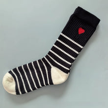 Load image into Gallery viewer, Embroidered Heart Socks
