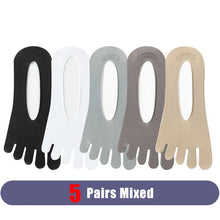 Load image into Gallery viewer, 5 pairs of Hidden Toe Socks
