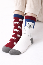 Load image into Gallery viewer, Polar Bear Odd Socks
